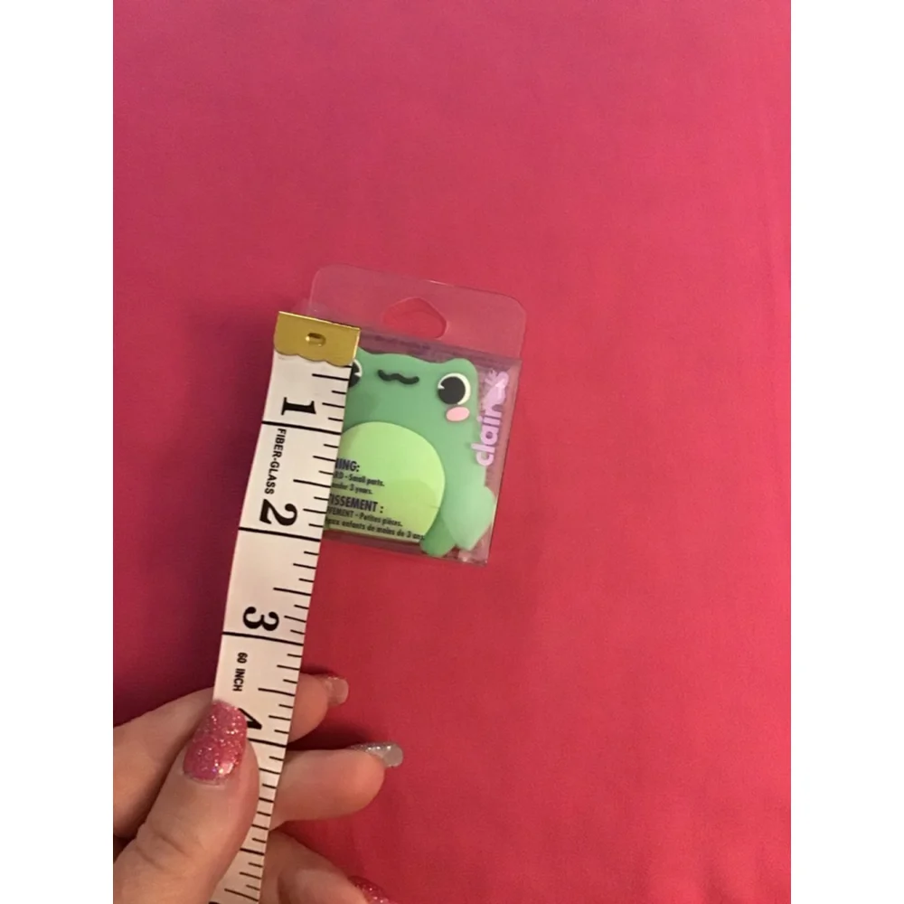 Women's Claire's Green Pink Frog Phone Case NEW